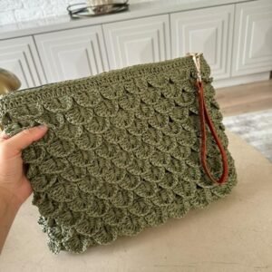 Handmade Crochet Clutch Bag