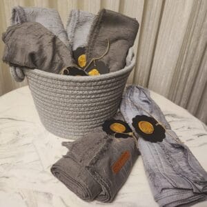 Alternative view of Whispering Bamboo Shawl - Silver Eclipse Collection