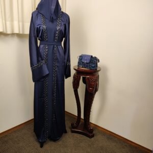 Dubai Collection - Malaki Midnight Blossom Abaya