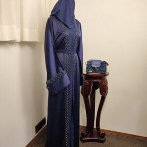Dubai Collection - Malaki Midnight Blossom Abaya