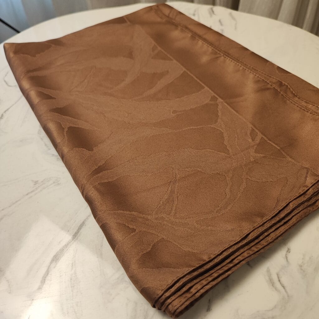 Turkish Italian Jacquard Shawl - Mocha Royale Collection