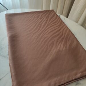 Alternative view of Turkish Italian Jacquard Shawl - Mocha Royale Collection