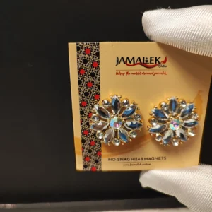 Alternative view of No-Snag Hijab Magnets - Celestial Harmony Rhinestone Collection