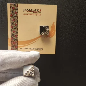 Alternative view of No-Snag Hijab Magnets - Petal Charm Square