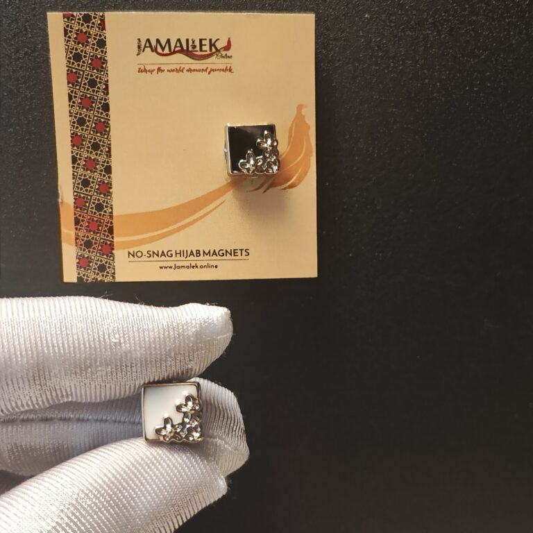 No-Snag Hijab Magnets - Petal Charm Square