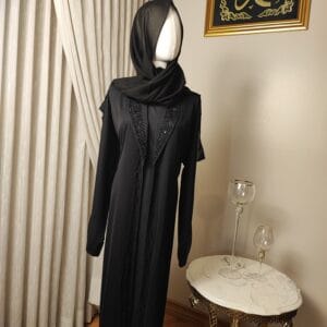 Dubai Collection - Midnight Grace Suit Abaya
