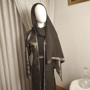Alternative view of Dubai Collection - Layali Mocha Luster Abaya