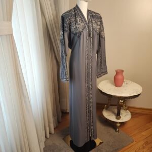 Abaya - Tatreez Mystic Charcoal