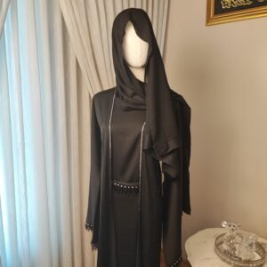 Dubai Collection - Noir Fringe Majesty Abaya