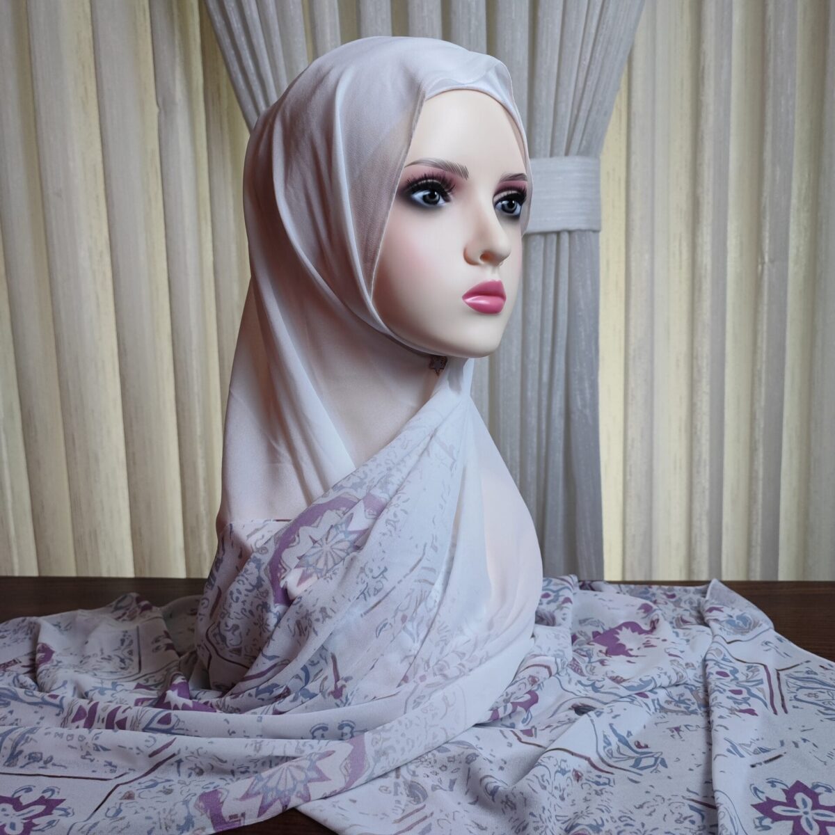 Premium Chiffon Printed Hijab - Yasmin Alharir