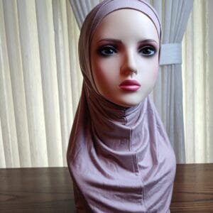 Premium Cotton Hijab - Farah Layali Two-Piece