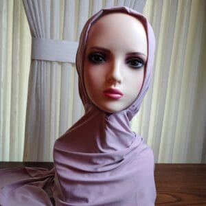Premium Polyester Button-Lock Hijab - Desert Rose Collection
