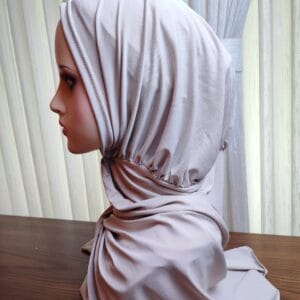 Premium Polyester Button-Lock Hijab - Desert Rose Collection