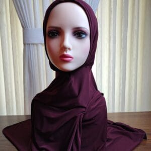 Premium Polyester Button-Lock Hijab - Desert Rose Collection
