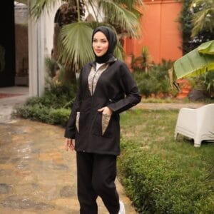 Alternative view of Two-Piece Modest Sets - Lamis Metallic Accent