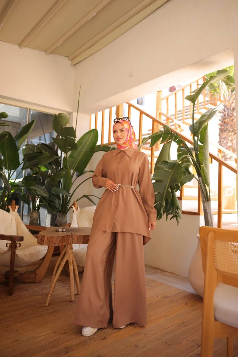 Two-Piece Modest Sets - Rawan Belted Flow