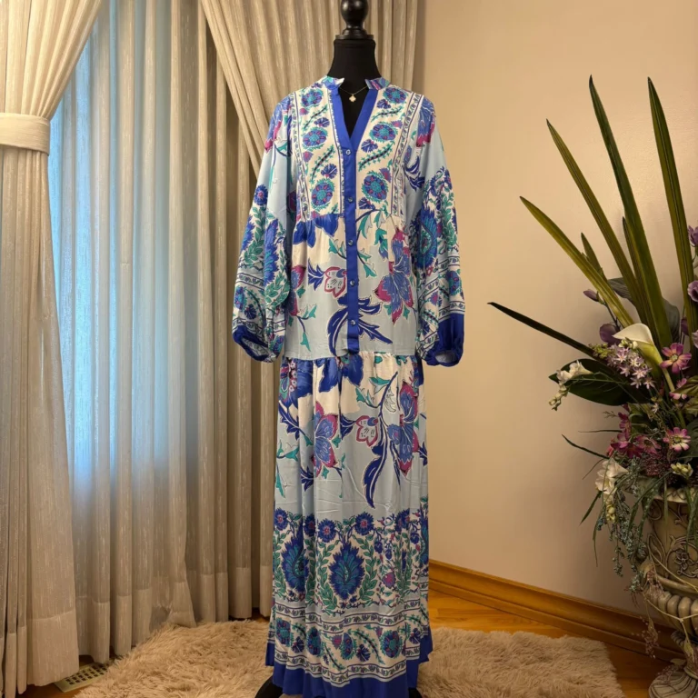 Summer Maxi - Indigo Garden