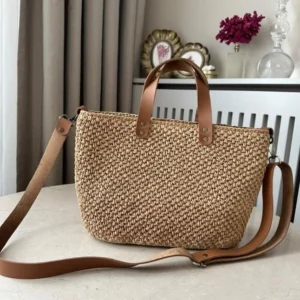 Handmade Minimalist Crochet Crossbody & Hand-Carry Bag